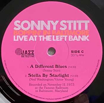 2LP Sonny Stitt: Boppin' In Baltimore: Live At The Left Bank LTD | NUM