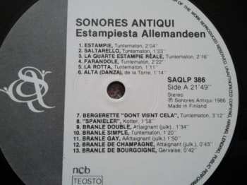 LP Tansseja Estampiesta Allemandeen
