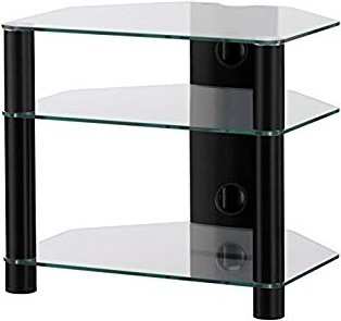 Audiotechnika SONOROUS RX-2130 - hifi stolek 3 police, černý, čirá skla