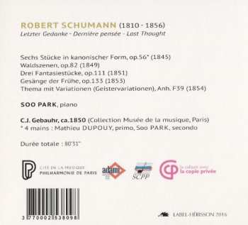 CD Soo Park: Letzter Gedanke (Dernière Pensée)