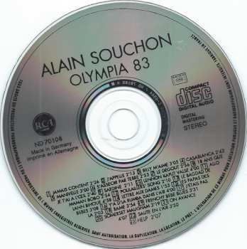 CD Alain Souchon: Olympia 1983