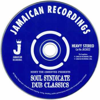 CD The Soul Syndicate: Niney The Observer Presents Soul Syndicate Dub Classics