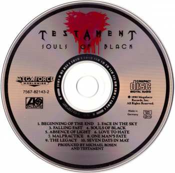 CD Testament: Souls Of Black