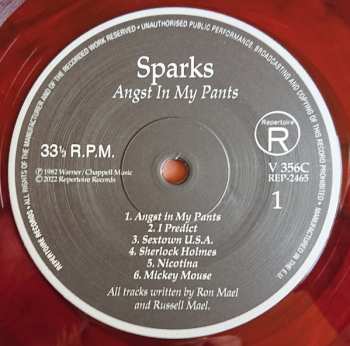 LP Sparks: Angst In My Pants CLR
