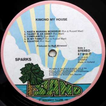 LP Sparks: Kimono My House