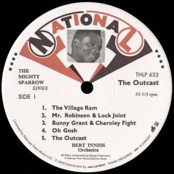 LP Mighty Sparrow: Sparrow Sings...The Outcast LTD