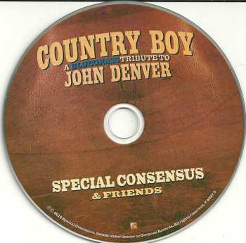 CD The Special Consensus: Country Boy: A Bluegrass Tribute To John Denver