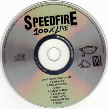 2CD Speedfire: 100% Live