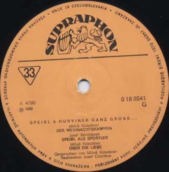 LP Spejbl & Hurvínek: Ganz Gross…