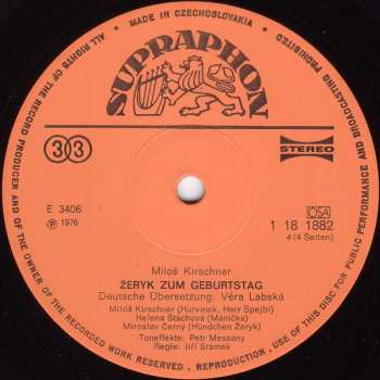 2LP Spejbl & Hurvínek: Zum Geburtstag