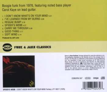 CD Spiders Webb: I Don't Know What's On Your Mind