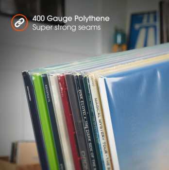 Audiotechnika Spincare Density 7 Inch 400g Polythene Outer Vinyl Record Sleeves - 50 Ks