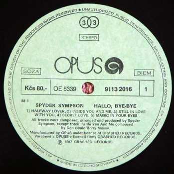 LP Spyder Sympson: Hallo, Bye, Bye