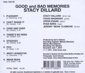 CD Stacy Dillard: Good And Bad Memories