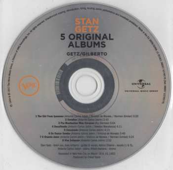 5CD/Dobozkészlet Stan Getz: 5 Original Albums, Vol. 2