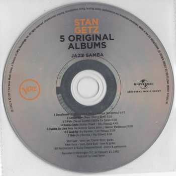 5CD/Dobozkészlet Stan Getz: 5 Original Albums, Vol. 2