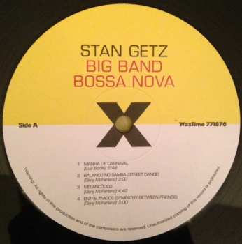 LP Stan Getz: Big Band Bossa Nova