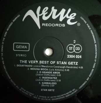 LP Stan Getz: The Very Best Of Stan Getz