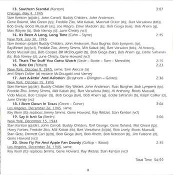 4CD/Dobozkészlet Stan Kenton: Swing House