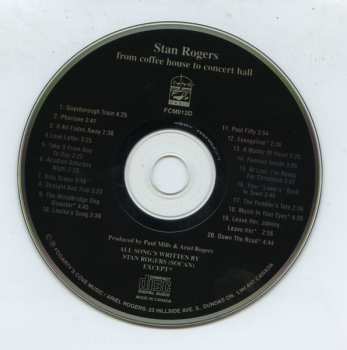 CD Stan Rogers: From Coffee House To Concert Hall