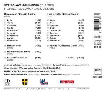 CD Stanisław Moniuszko: Sacred Music