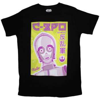 Merch Star Wars: Póló C-3po Japanese