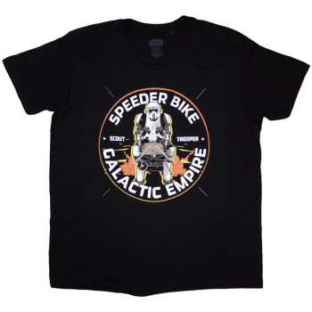 Merch Star Wars: Star Wars Unisex T-shirt: Speeder Bike Galactic Empire (small) S