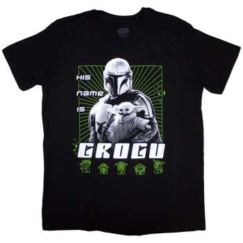 Merch Star Wars: Póló The Mandalorian His Name Is Grogu