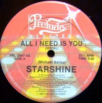Album Starshine: All I Need Is You