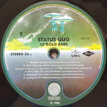 LP Status Quo: 12 Gold Bars