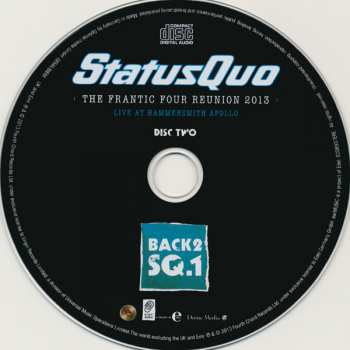 2CD Status Quo: The Frantic Four Reunion 2013 (Live At Hammersmith Apollo)