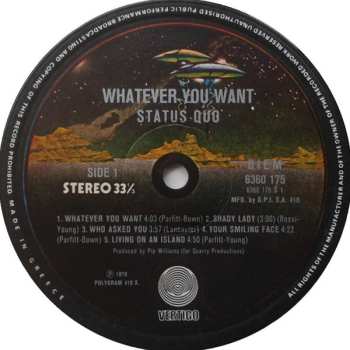 LP Status Quo: Whatever You Want
