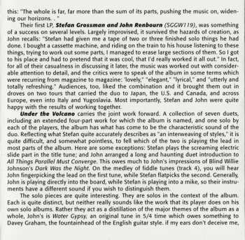 CD John Renbourn & Stefan Grossman: Under The Volcano