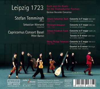 CD Capricornus Consort Basel: Leipzig 1723