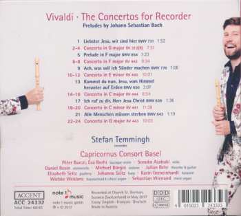 CD Capricornus Consort Basel: Vivaldi - The Concertos For Recorder. Preludes By Johann Sebastian Bach