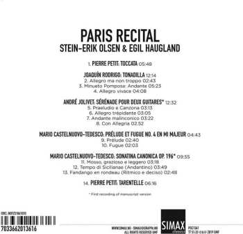 CD Stein-Erik Olsen: Paris Recital