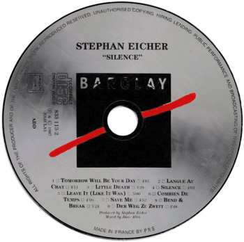 CD Stephan Eicher: Silence
