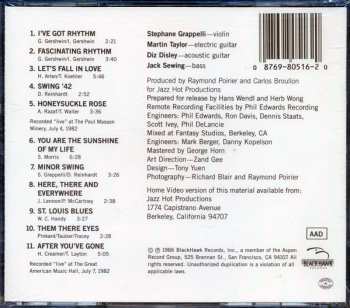 CD Stéphane Grappelli: Live In San Francisco