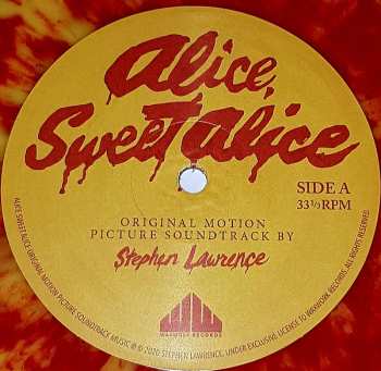 LP Stephen J. Lawrence: Alice, Sweet Alice (Original Motion Picture Soundtrack) CLR