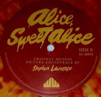 LP Stephen J. Lawrence: Alice, Sweet Alice (Original Motion Picture Soundtrack) CLR