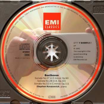 CD Ludwig van Beethoven: Piano Sonatas Opp. 90, 101 & 111