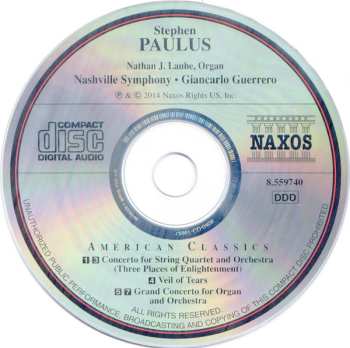 CD Giancarlo Guerrero: Three Places Of Enlightenment, Veil Of Tears & Grand Concerto For Organ And Orchestra