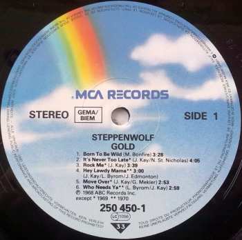 LP Steppenwolf: Gold (Their Great Hits)