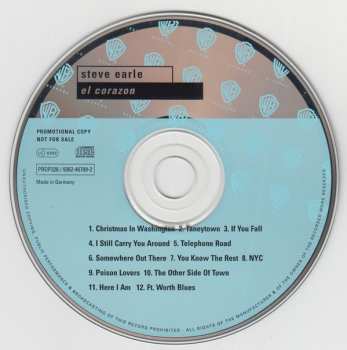CD Steve Earle: El Corazón