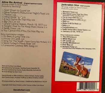 2CD Steve Forbert: Jackrabbit Slim/Alive on Arrival