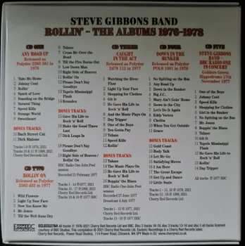 5CD/Dobozkészlet Steve Gibbons Band: Rollin'  (The Albums 1976-1978)