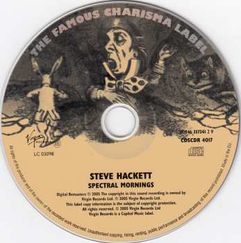 CD Steve Hackett: Spectral Mornings