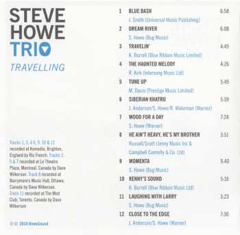 CD Steve Howe Trio: Travelling