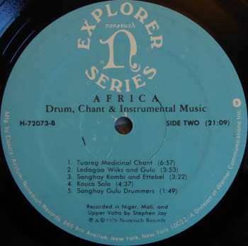 LP Steve Jay: Africa - Drum, Chant & Instrumental Music