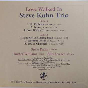 LP Steve Kuhn Trio: Love Walked In = 忍びよる恋 LTD